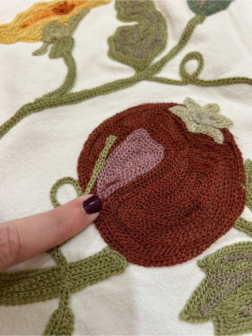 Williams Sonoma Harvest Embroidered Tablecloth